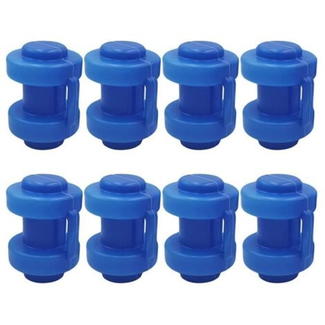 Embouts de trampoline - Non spécifié - 8 pièces - Diamètre 25 mm - Hauteur 8 cm - Plastique PP robuste (1/4)