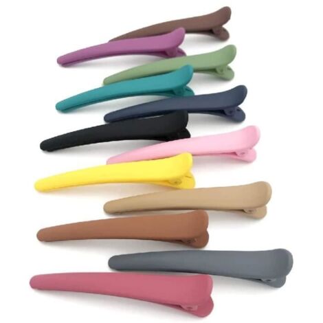 Pinces à cheveux - Canard - Multicolore - Lot de 12 - Ergonomique et facile à utiliser (1/4)