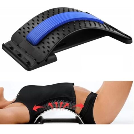 Masseurs pour le dos - Correcteur de Posture et Craque Dos - Bleu et noir - Hauteurs de 3 niveaux (1/4)
