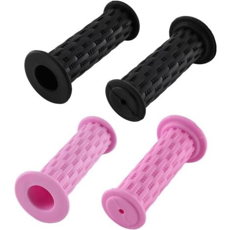2 Paires Poignées de Vélo pour Enfants, Poignées de Vélo Enfant en Caoutchouc Antidérapante, Poignée Vélo avec Protection (1/4)