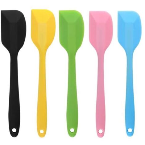 Spatules en Silicone - Non Toxique - Résistant à la Chaleur - Antiadhésif - Flexible - 5pcs (1/4)