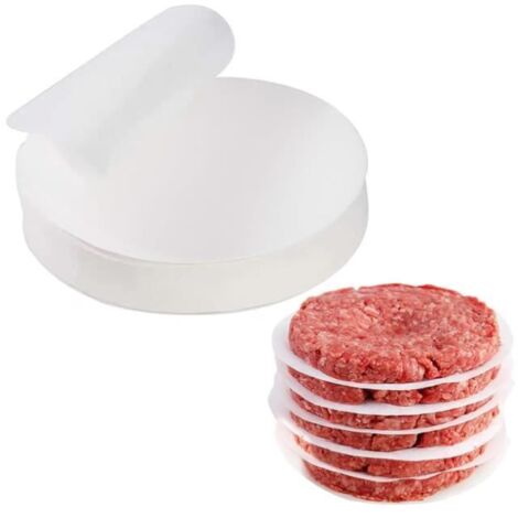 500Pcs papiers Burger Steak Haché, papiers antiadhésifs pour Presse à Hamburger 11cm Papier pour Pain de Viande pâtisseries (1/4)