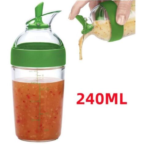 Shaker à Vinaigrette - MARQUE Inconnue - 240ML - Anti-Fuite - Matériau de Haute Qualité - Multi-Usages (1/4)