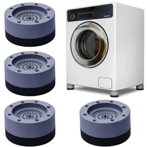 Patins Anti Vibration, 4 Pièces Tampons À Pied Machine À Laver, Pieds en Caoutchouc pour Machine à Laver, Coussinets Pied de Machine (1/4)