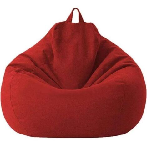 Pouf Poire Adulte et Enfants,Pouf Géant sans Remplissage,Pouf de Salon,Grande Fauteuil de Salon pour Intérieur et Extérieur-80x90cm