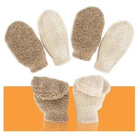 4 Pcs Gant Exfoliant Lavable,Gant de Toilette Exfoliant Convient à Tous les Types de Peaux, Gant Gommage Corps Pour Enfant Adult (1/4)