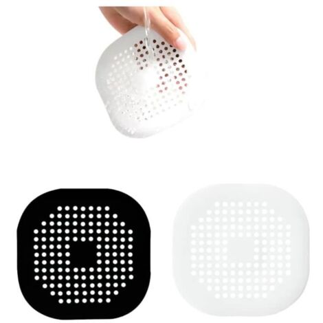 2 Pcs Protection de Drain de Silicone, Filtre Evier de Cuisine avec Ventouse, Baignoire, Filtre D'éVier de Cuisine Et Salle de (1/4)