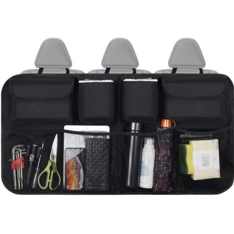 Organisateur de Coffre de Voiture - Multipurpose - Noir - Tissu Oxford - Imperméable - Poches Multiples (1/4)