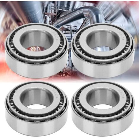 Lot de 4 roulements pour moyeu de roue de remorque avec essieux de 25 mm,roulements rotatifs silencieux à haute vitesse et durables