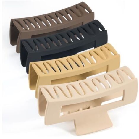4 Pince Cheveux Femme,10.5cm Antidérapante Pince a Cheveux Accessoire Cheveux pour Femmes, Filles, Cheveux épais et Fins, yd (1/4)