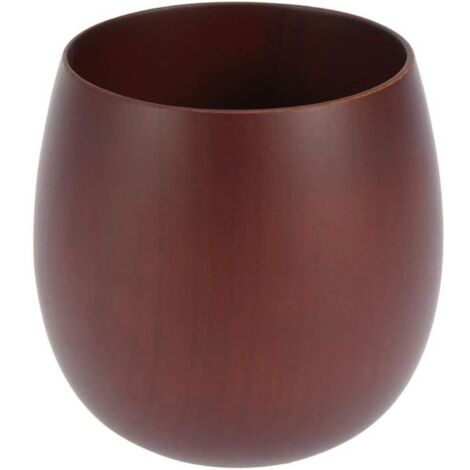 Tasse en bois,Tasses,Tasse à Thé en Bois,Tasse à Thé de Domestique,Tasse à Vin en Bois Faite à la Main pour Thé,Café,Eau,Boissons (1/4)