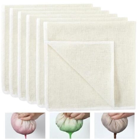 Étamine Alimentaire - Non Blanchi - 40x40cm - Coton Pur - Réutilisable - Filtration Fine (1/4)