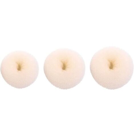 3 Pièces Cheveux Beignet Chignon Fabricant Cheveux Chignons Ensemble Mousse Beignet (1 Grand 1 Moyen 1 Petit) Pour Les Femmes (1/4)