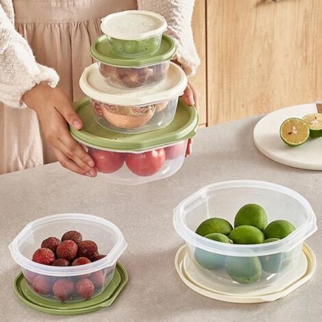 Boîte à Pizza - Non spécifié - Lot de 6 - Plastique - Empilable - Compatible micro-ondes (1/4)