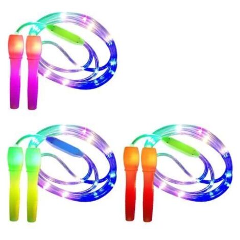 Corde à Sauter - Lumineux - Ajustable - 3 Modes d'éclairage - Enfant - Mixte (1/4)