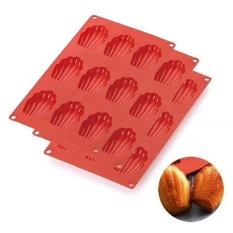 Moules à pâtisserie - Lot de 3 - Silicone - 9 trous - Résistant à la chaleur - Sans BPA (1/4)
