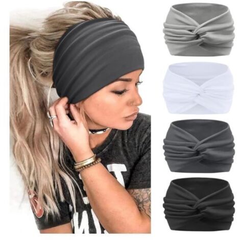 Bandeau Cheveux - Multicolore - Extra Large - Élastique - Léger - Design Rétro (1/4)