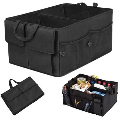 Organisateur Coffre Voiture,Rangement Coffre de Voiture,Organisateur De Coffre de Voiture,Pliable et Étanche Boite Rangement (1/4)