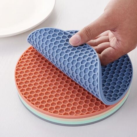 Tampons Isolants - Ronds en Silicone - 18 cm - Résistance Température - Lavable (1/4)