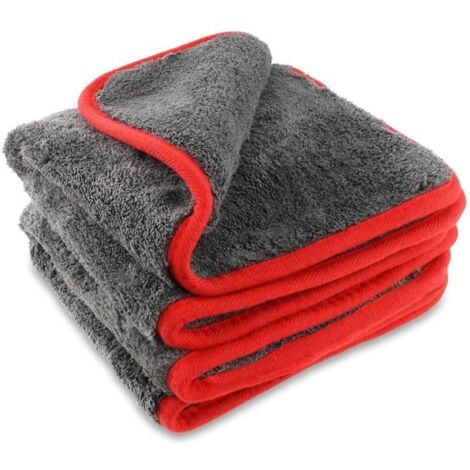 Tissus en microfibres - une puissance d'absorption double à travers les 1 200 GSM - parfait pour nettoyer les voitures ou les motos
