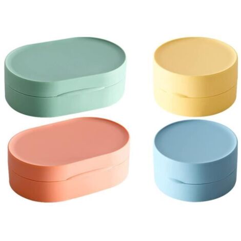 Boîte à savon - Voyage - 4 pièces - Étanche - Plastique (1/4)
