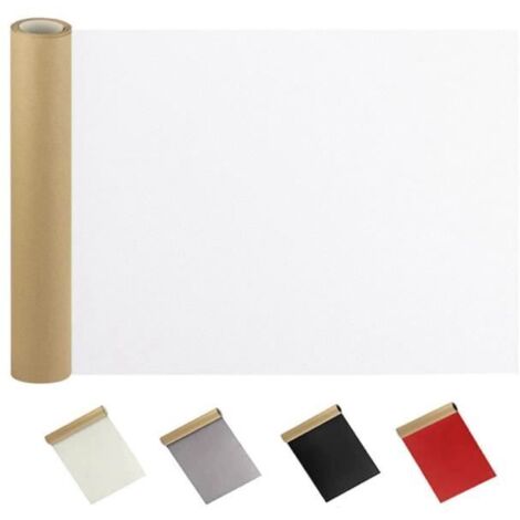 Patch de Réparation en Cuir - PU - 50 x 137 cm - Autocollant - Multi-usages - Blanc (1/4)