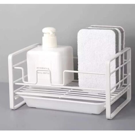 Porte-éponge - Non spécifié - Support de Rangement - Design moderne - Antirouille - Facile à nettoyer (1/4)