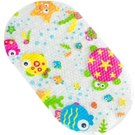 Tapis de Bain - Cartoon - Antidérapant - PVC Durable - Imprimé Mignon - Sécurisé pour Bébé (1/4)
