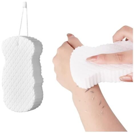 Éponge de bain ultra douce blanche ultra douce pour femme (1/4)