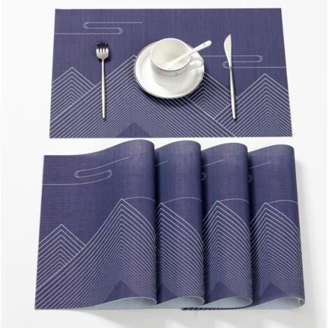 Set de Table - Écologique - 5 pièces - Antidérapant - Imperméable - Lavable (1/3)