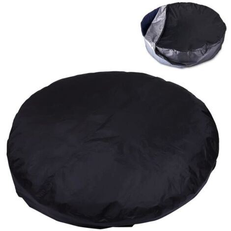 Bâche de Piscine - Durable - 63 Pouces - Protection Anti-poussière - Couleur Noir - Rectangulaire (1/4)