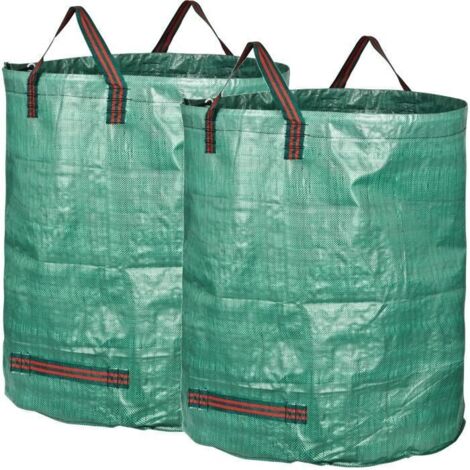 Sacs à déchets de jardin - Indéchirables - 300L - Polypropylène - 2 pièces - Résistants et pratiques (1/4)