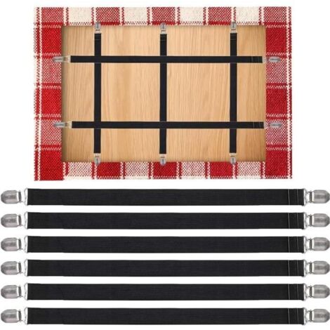 Clip de Nappe - Non spécifié - 6 PCS - Noir - Installation facile - Durable (1/4)