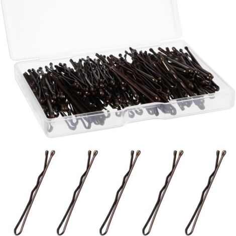 Mini épingles à cheveux - Non spécifié - 3,5 cm - Lot de 150 - Couleurs variées - Pour enfants (1/4)