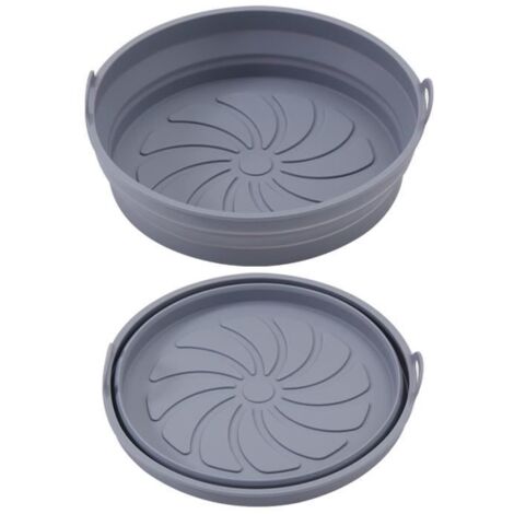 Plat de cuisson - Silicone - Rond pliable - Antiadhésif - Compatible lave-vaisselle - Résistant à la chaleur (1/4)