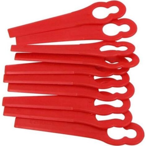 Lot de 100 Lames en Plastique pour Coupe-bordures Bosch Einhell (Rouge) (1/4)