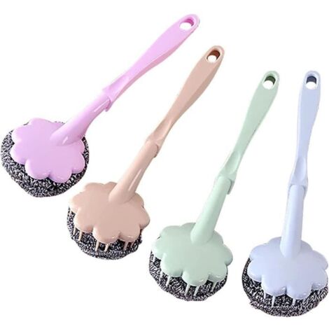 Brosse à Vaisselle - Brosse de Nettoyage - 20 cm - 4PCS - Poignée Longue (1/4)