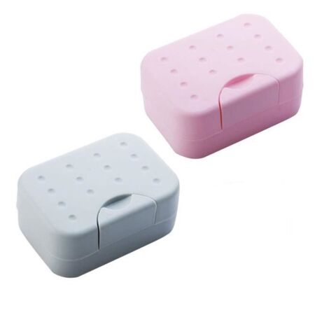 Boîte à savon de voyage Savon Plastique durable Coque étanche Portable éponge Porte-savon pour le camping Maison de bain 2 pcs (1/2)
