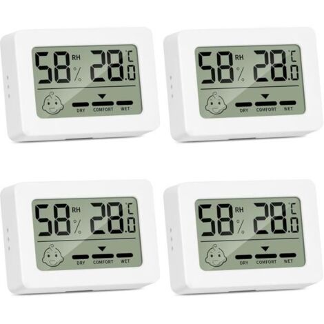 Thermomètre Hygromètre - Non spécifié - Numérique - Plage - Précision - Sans fil (1/4)