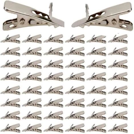 30 pièces Mini Clips métalliques pour fleurs de noël, 30-50 pièces, ornement de fleur'arbre de noël, Clip fix (1/4)