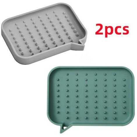 Boite à Savon - Non spécifié - Silicone - Antidérapant - Pliable - Drain efficace (1/4)