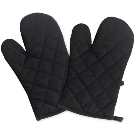 Gants de Four - Phaleur - Antidérapants - Résistants à la Chaleur - Coton Polyester - 28x14cm (1/4)