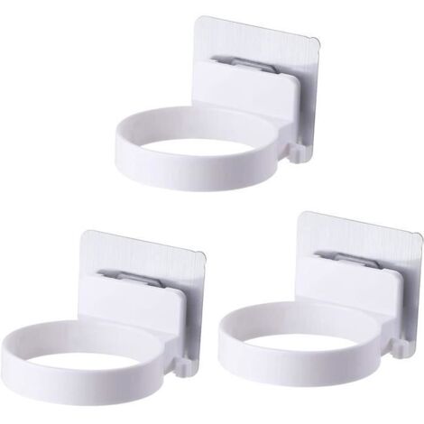Porte-Sèche-Cheveux - Non spécifié - 3PCS - Blanc - Plastique ABS - Diamètre 8,9 cm (1/4)