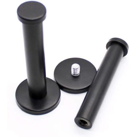 Patère - Inox - 2 PCS - 10 cm - Noir brossé - Design contemporain (1/4)