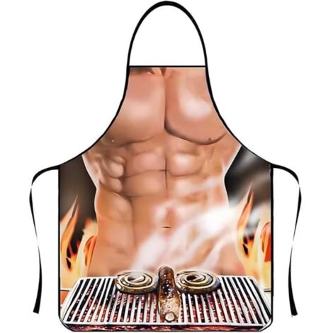 Tablier Cuisine Homme Humoristique - Marque - Modèle - Nouette - Intérieur - Lavable (1/4)