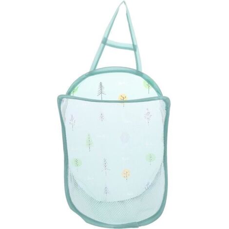 Panier de rangement - Organisateur de salle de bain - Bleu - 41x28x17.5 cm - Nylon - Design contemporain (1/4)