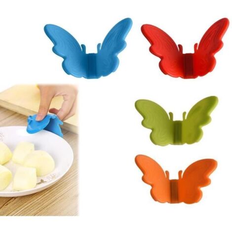 Gants de four - Cuisine - Silicone - Résistants à la chaleur - Antidérapants - Lot de 4 (1/4)