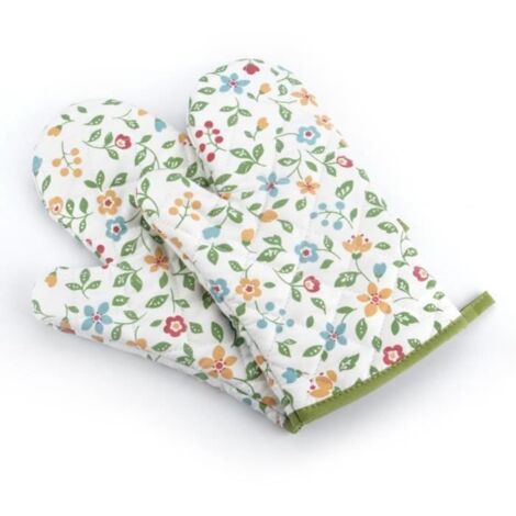 Gant de Four Anti Chaleur Gant de Cuisine Manique pour Le Four Contre la Chaleur (-92°C à +260°C) - Une Pairs - 27 17cm (1/4)