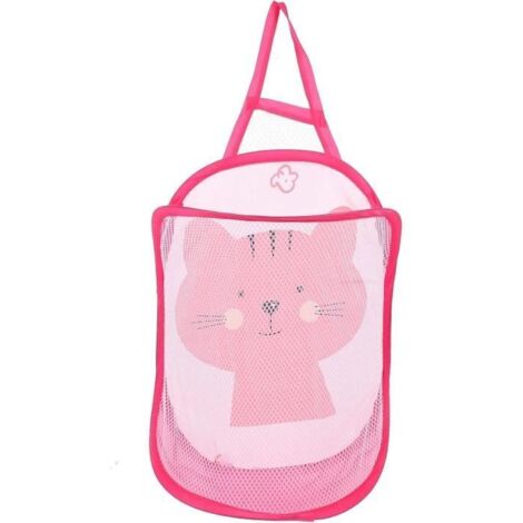 Panier à linge - Organisateurs De Vêtements Muraux - Rose - 41x28x17.5 cm - Nylon - Design Contemporain (1/4)