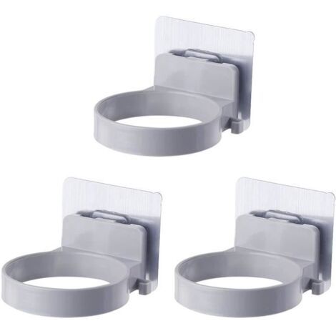 Porte-Sèche-Cheveux - Non spécifié - 3PCS - Gris - Plastique ABS - Diamètre 8,9 cm (1/4)